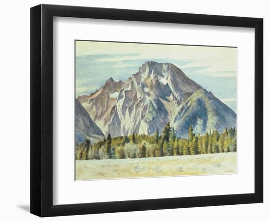 Mount Moran, 1946-Edward Hopper-Framed Giclee Print