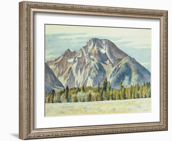 Mount Moran, 1946-Edward Hopper-Framed Giclee Print