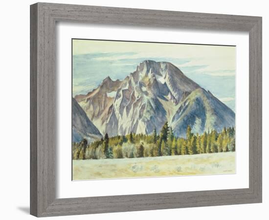 Mount Moran, 1946-Edward Hopper-Framed Giclee Print