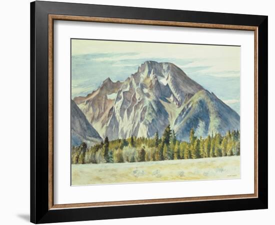 Mount Moran, 1946-Edward Hopper-Framed Giclee Print