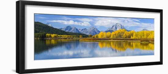 Mount Moran and the Teton Range from Oxbow Bend, Snake River, Grand Tetons National Park, Wyoming-Gary Cook-Framed Photographic Print