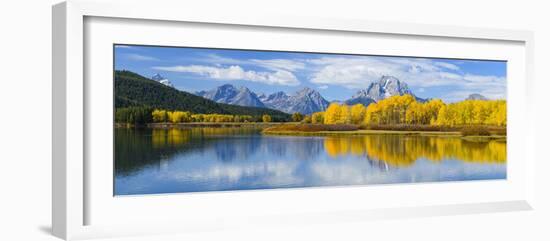 Mount Moran and the Teton Range from Oxbow Bend, Snake River, Grand Tetons National Park, Wyoming-Gary Cook-Framed Photographic Print