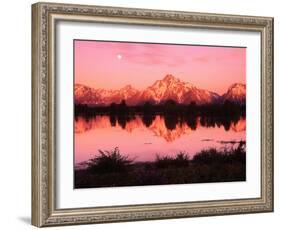 Mount Moran at Dusk-Robert Glusic-Framed Photographic Print