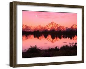 Mount Moran at Dusk-Robert Glusic-Framed Photographic Print