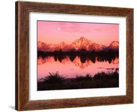 Mount Moran at Dusk-Robert Glusic-Framed Photographic Print