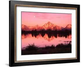 Mount Moran at Dusk-Robert Glusic-Framed Photographic Print