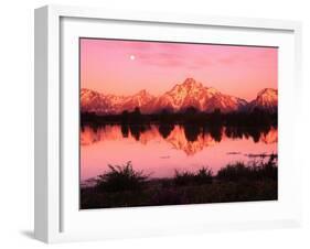 Mount Moran at Dusk-Robert Glusic-Framed Photographic Print