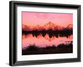 Mount Moran at Dusk-Robert Glusic-Framed Photographic Print