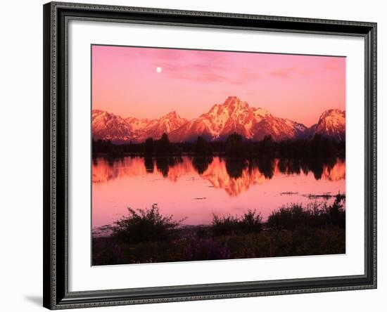 Mount Moran at Dusk-Robert Glusic-Framed Photographic Print