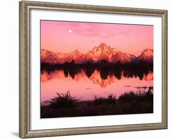 Mount Moran at Dusk-Robert Glusic-Framed Photographic Print