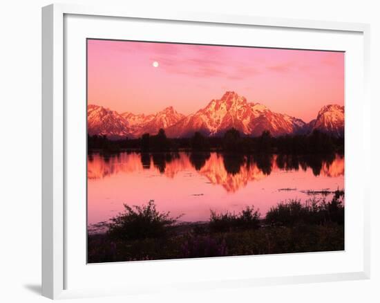 Mount Moran at Dusk-Robert Glusic-Framed Photographic Print