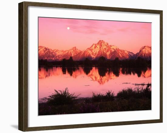 Mount Moran at Dusk-Robert Glusic-Framed Photographic Print