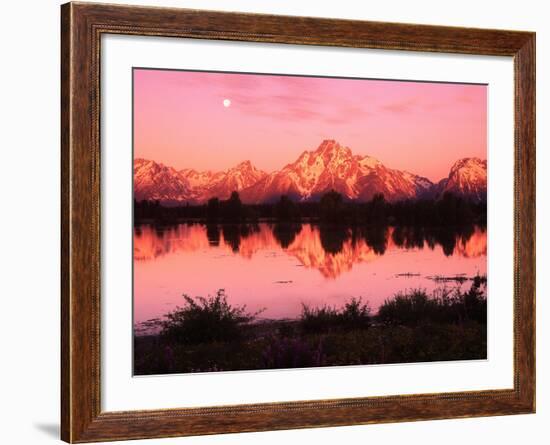 Mount Moran at Dusk-Robert Glusic-Framed Photographic Print