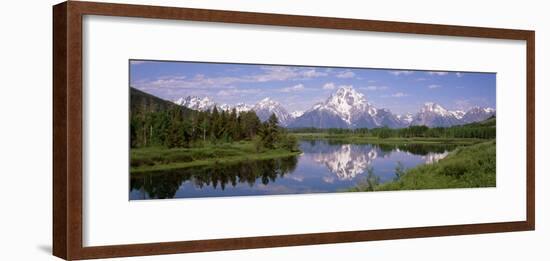 Mount Moran, Snake River, Oxbow Bend, Grand Teton National Park, Wyoming USA-null-Framed Photographic Print