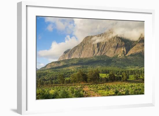Mount Mulanje at Sunset, Malawi, Africa-Michael Runkel-Framed Photographic Print