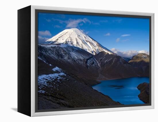 Mount Ngauruhoe and Upper Tama Lake, Tongariro National Park, UNESCO World Heritage Site, North Isl-Ben Pipe-Framed Premier Image Canvas