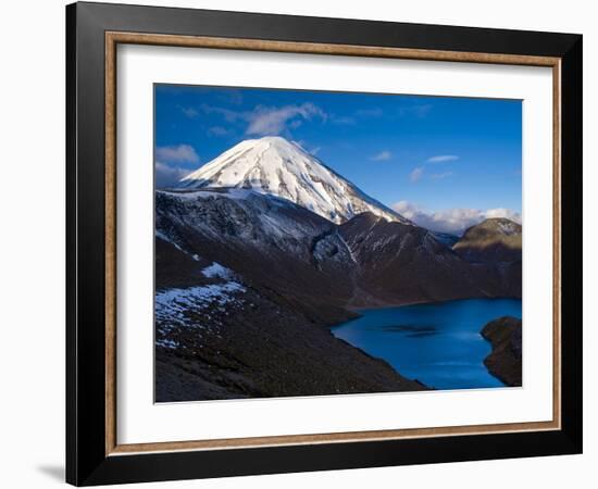Mount Ngauruhoe and Upper Tama Lake, Tongariro National Park, UNESCO World Heritage Site, North Isl-Ben Pipe-Framed Photographic Print