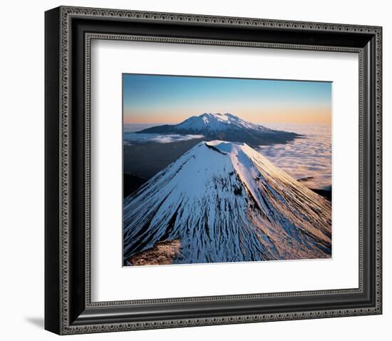 Mount Ngauruhoe New Zealand-null-Framed Premium Giclee Print