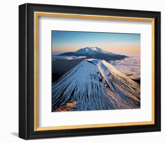 Mount Ngauruhoe New Zealand-null-Framed Premium Giclee Print