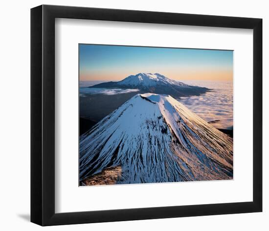 Mount Ngauruhoe New Zealand-null-Framed Premium Giclee Print