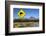 Mount Ngauruhoe with Kiwi Crossing Sign-Stuart-Framed Photographic Print