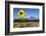 Mount Ngauruhoe with Kiwi Crossing Sign-Stuart-Framed Photographic Print