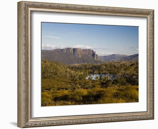 Mount Oakleigh on the Overland Track, Tasmania-Julian Love-Framed Photographic Print