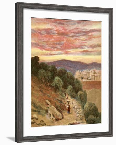 Mount of Olives and Jerusalem-Henry Andrew Harper-Framed Giclee Print