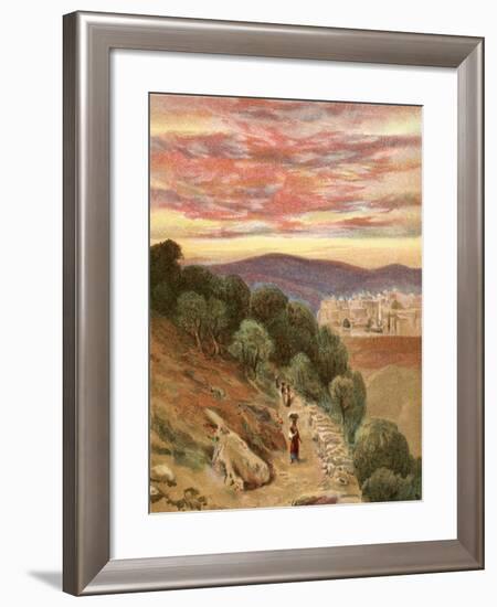 Mount of Olives and Jerusalem-Henry Andrew Harper-Framed Giclee Print