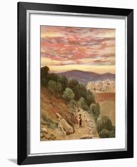 Mount of Olives and Jerusalem-Henry Andrew Harper-Framed Giclee Print