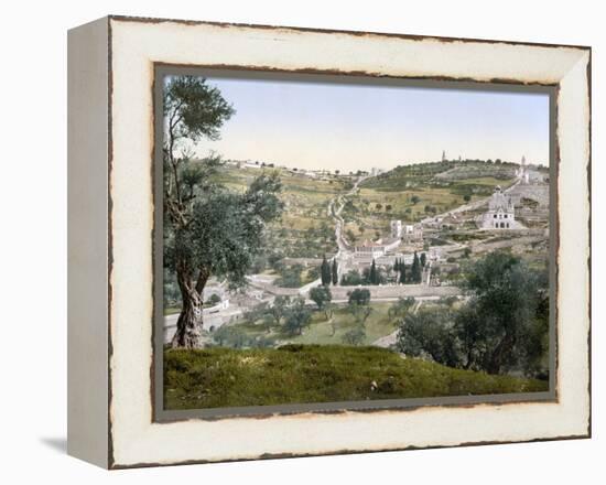 Mount Of Olives, C1900-null-Framed Premier Image Canvas