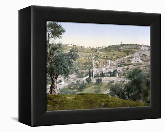 Mount Of Olives, C1900-null-Framed Premier Image Canvas