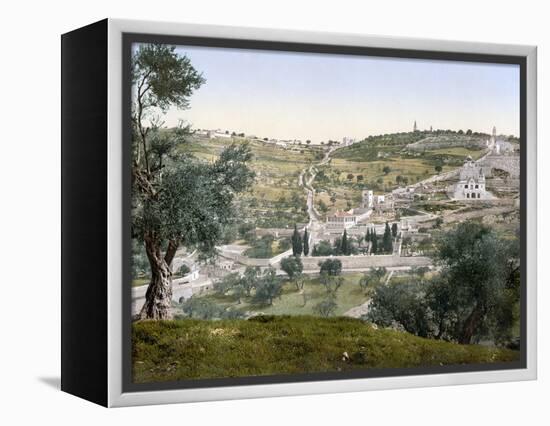 Mount Of Olives, C1900-null-Framed Premier Image Canvas