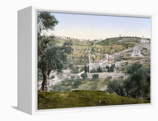 Mount Of Olives, C1900-null-Framed Premier Image Canvas