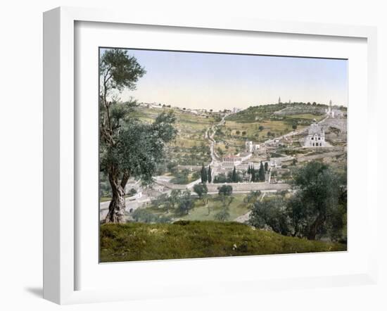 Mount Of Olives, C1900-null-Framed Premium Photographic Print