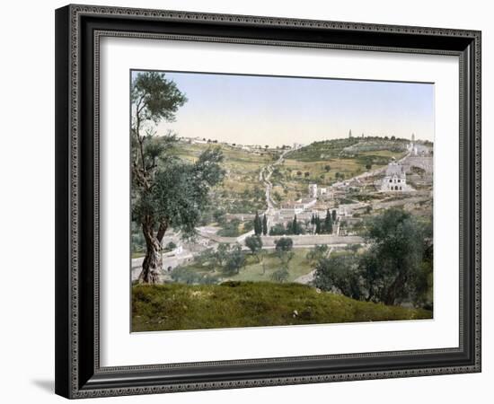 Mount Of Olives, C1900-null-Framed Premium Photographic Print