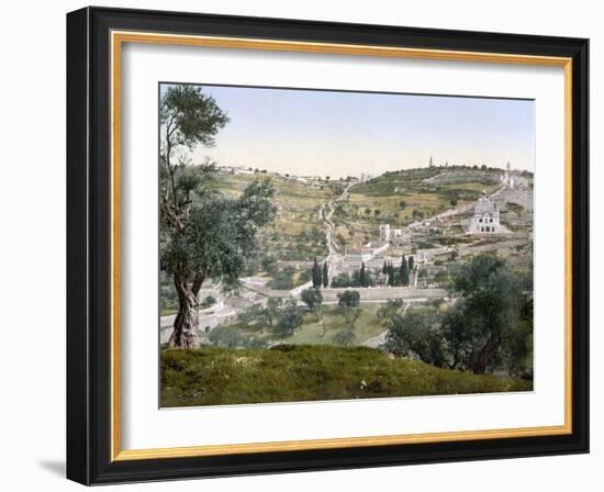 Mount Of Olives, C1900-null-Framed Premium Photographic Print