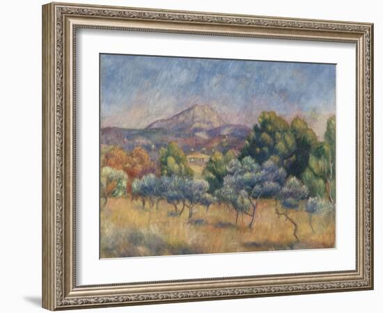 Mount of Sainte-Victoire, C.1888-89-Pierre-Auguste Renoir-Framed Giclee Print