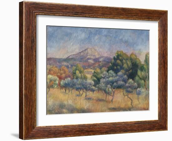 Mount of Sainte-Victoire, C.1888-89-Pierre-Auguste Renoir-Framed Giclee Print