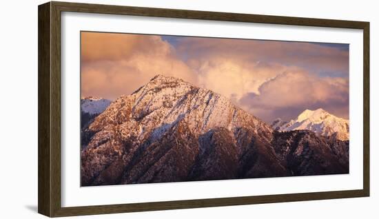 Mount Olympus And Twin Peaks Of The Wasatch Mountains In Utah-Lindsay Daniels-Framed Photographic Print