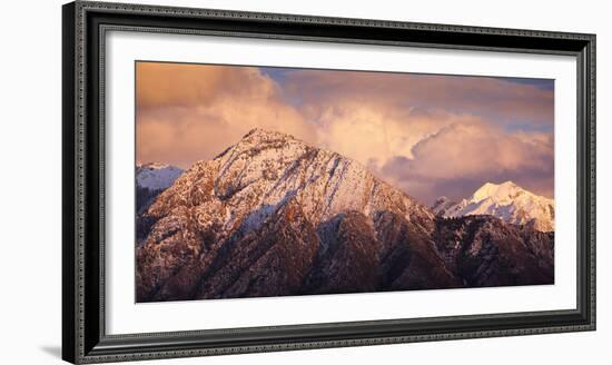 Mount Olympus And Twin Peaks Of The Wasatch Mountains In Utah-Lindsay Daniels-Framed Photographic Print