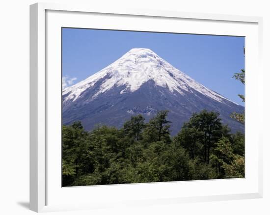 Mount Osorno, a Volcano in Vicente Rosales National Park, Lake District, Chile, South America-Ken Gillham-Framed Photographic Print