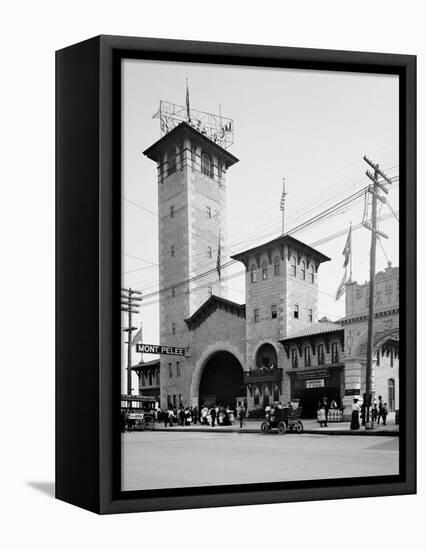 Mount Pelee, Coney Island, N.Y.-null-Framed Stretched Canvas