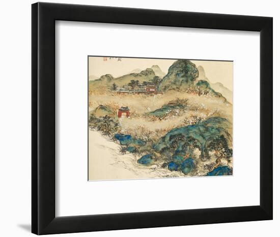 Mount Penglai (Mountain of Immortal), 1924-Tessai Tomioka-Framed Giclee Print