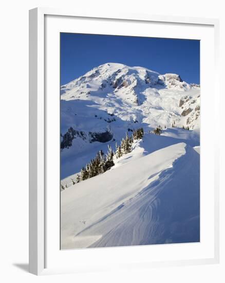 Mount Rainier after Winter Snowstorm, Mount Rainier National Park, Washington, Usa-Jamie & Judy Wild-Framed Photographic Print