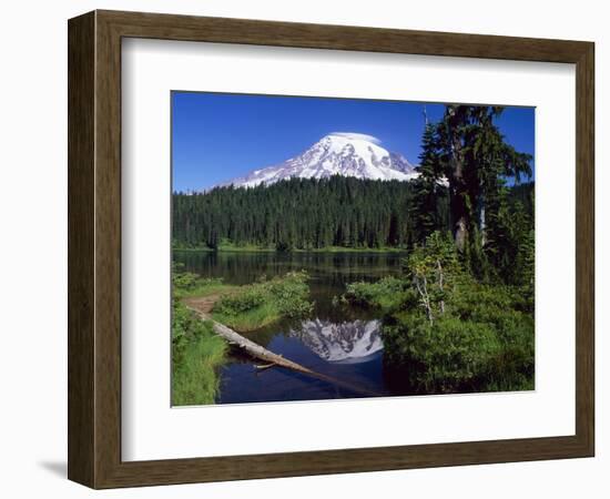 Mount Rainier and Reflection Lake-Terry Eggers-Framed Photographic Print