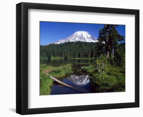 Mount Rainier and Reflection Lake-Terry Eggers-Framed Photographic Print