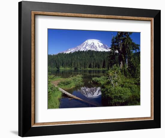 Mount Rainier and Reflection Lake-Terry Eggers-Framed Photographic Print