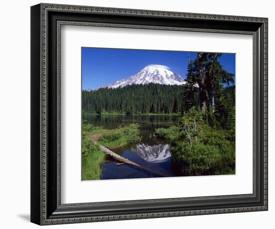 Mount Rainier and Reflection Lake-Terry Eggers-Framed Photographic Print