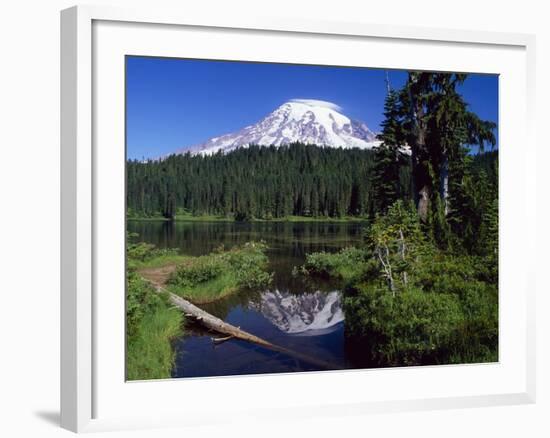 Mount Rainier and Reflection Lake-Terry Eggers-Framed Photographic Print